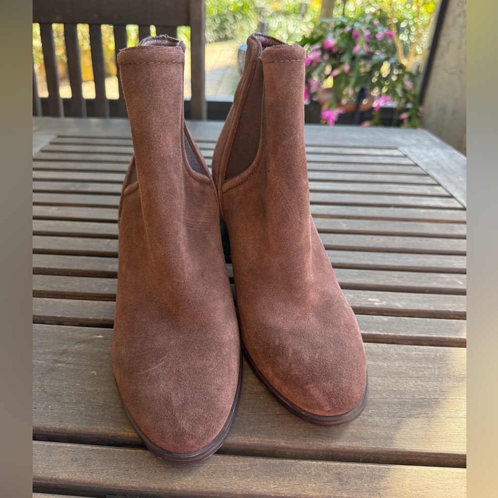 Splendid Marika Brown Round‎ Toe Pull-On Ankle Boots Size 8 M New